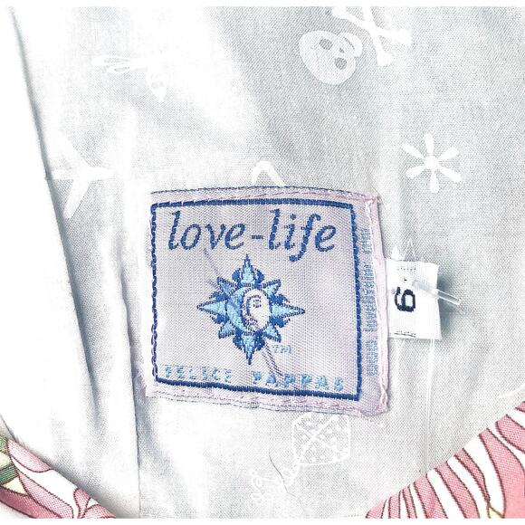 Felice Pappas Love-Life Size 6 Multicolor Floral Sheath Sleeveless Fitted Dress - Picture 8 of 8